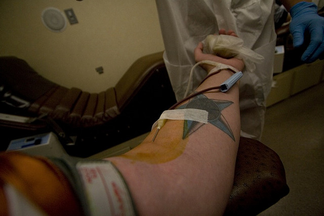Blutspenden und Tattoos